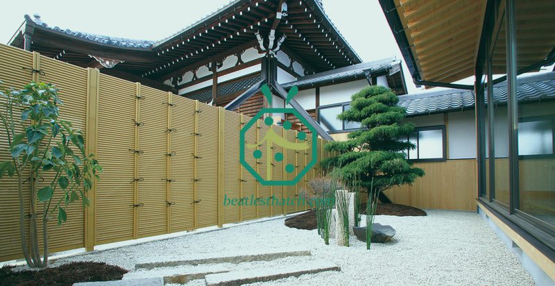Pali di bambù artificiali per la decorazione di interni di hotel resort o recinzioni esterne