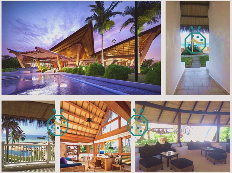 Ampie applicazioni di pannelli per soffitti in plastica intrecciata in bambù per hotel resort, lobby di parchi a tema, corridoi di ristoranti, ecc.