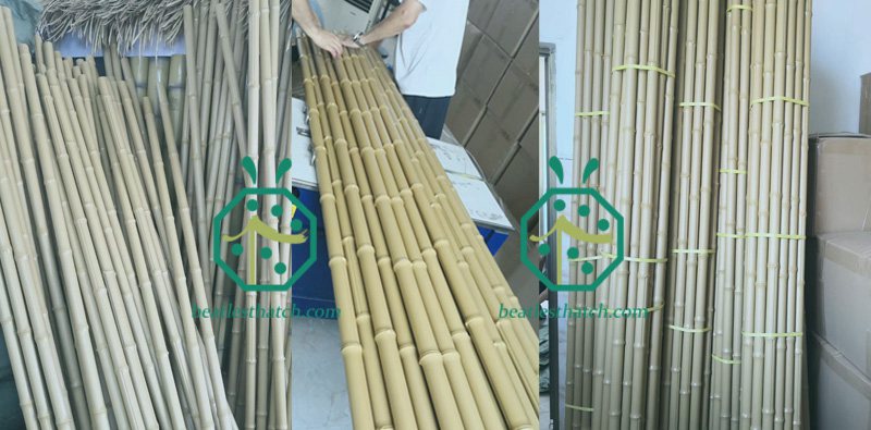 Prodotti in bastoncini di bambù in plastica naturale