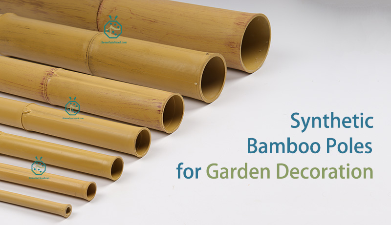La recinzione del giardino utilizza additivi sintetici come pali di bambù