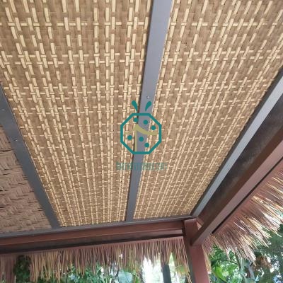 Long Lifespan Artificial Bamboo Woven Ceiling Panels for Home and Office Decoration in UK