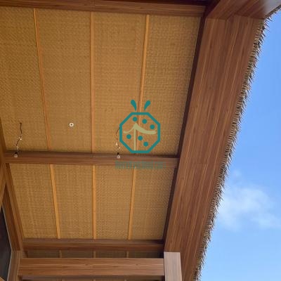 Resin Rattan Weave Ceiling Panel to Palapa and Gazebo Structures