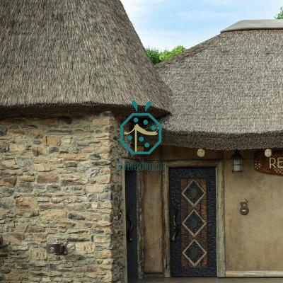 Tiki bar synthetic reed thatch roofing materials